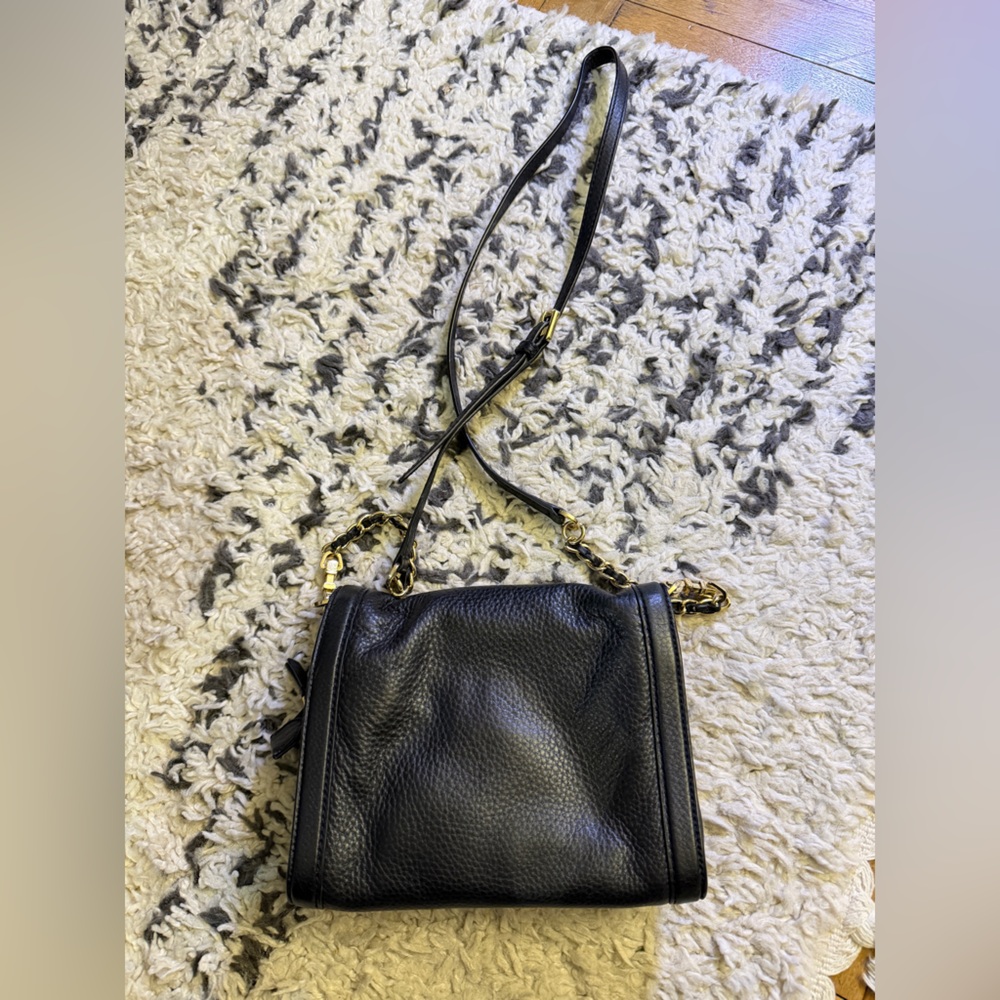 Tory Burch Black Pebbled Leather Crossbody Bag - Picture 2 of 4